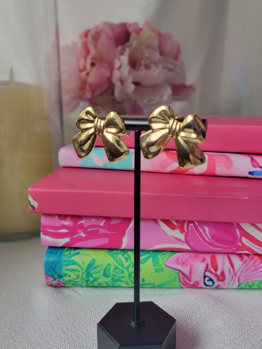 5/$25💎 Gold Bow Earrings